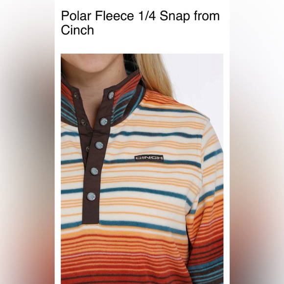 Polar Fleece 1/4 Snap Cinch - Picture 1 of 8